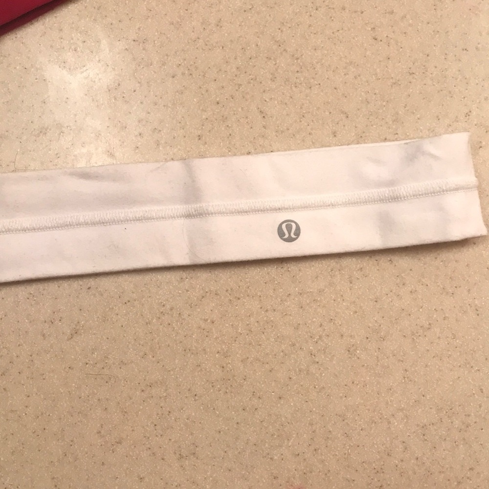 White Lululemon headband